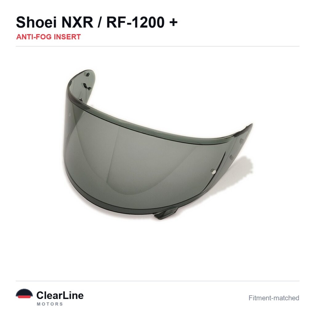 Shoei NXR / RF-1200 / X-14 / X-Spirit III & more Anti-Fog Insert — Stops Visor Fogging