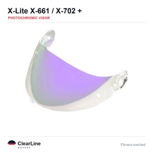 X-Lite X-661 / X-702 / X-802 / X-803 Photochromic Visor — Auto-Tint Day & Night
